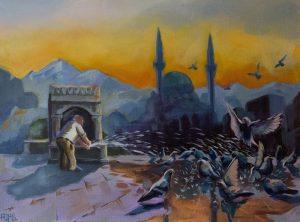 20220926-_AXE4547 Tauben Gemälde