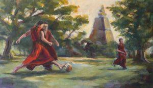 Gemälde: Mahabodhi-Tempel