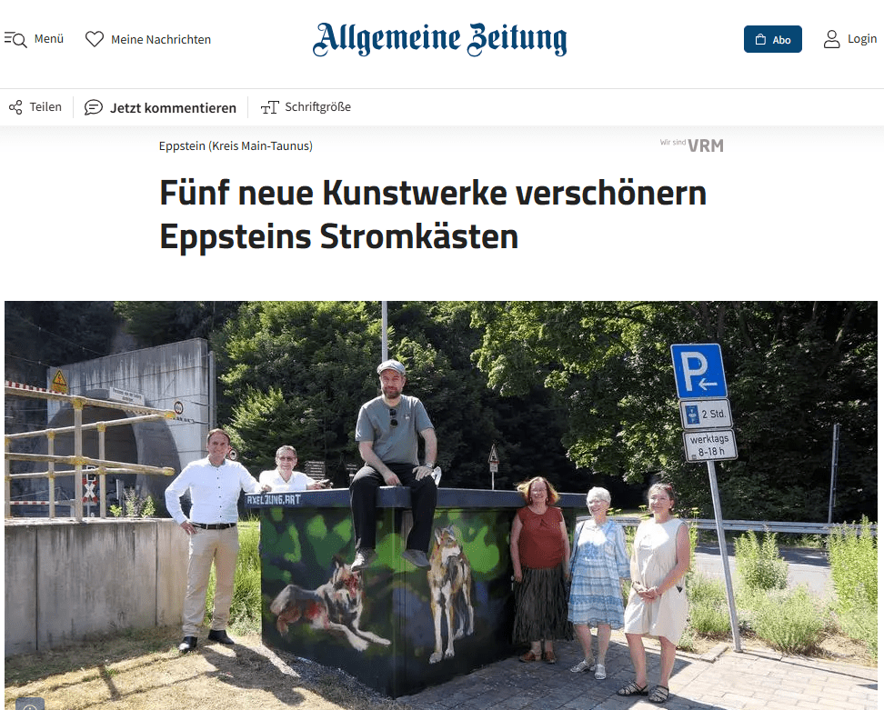 Zeitungsartikel über Axel Jung in der Allgemeinen Zeitung