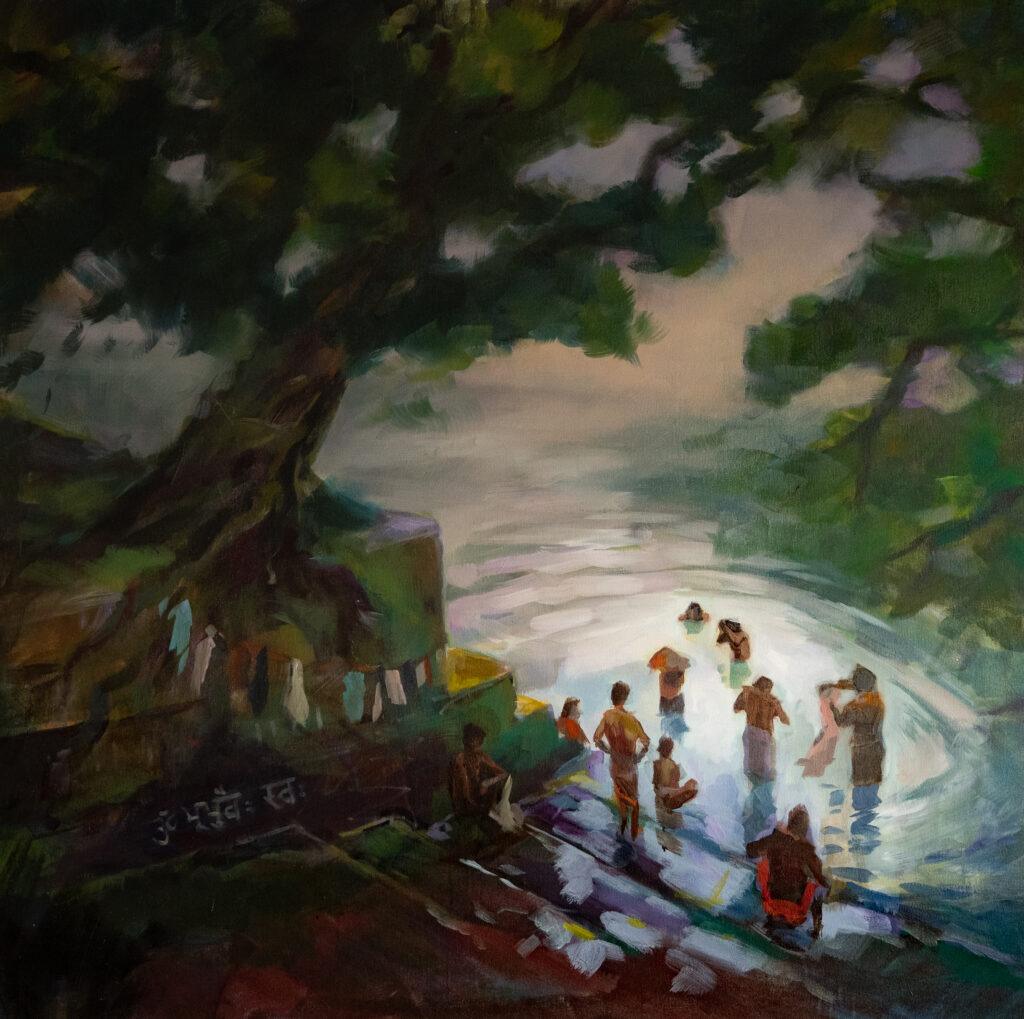 Öl auf Leinwand (120×120 cm) 2025